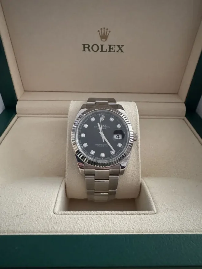 2020 rolex datejust 41 black diamond dial 1