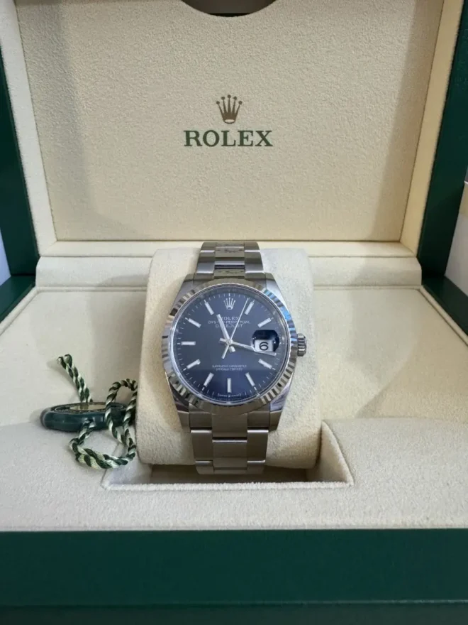 2021 rolex 126234 datejust 36mm blue dial 1