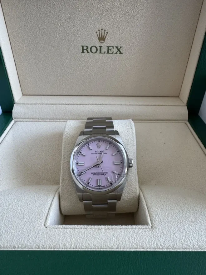 2023 rolex 126000 op36 candy pink dial 1