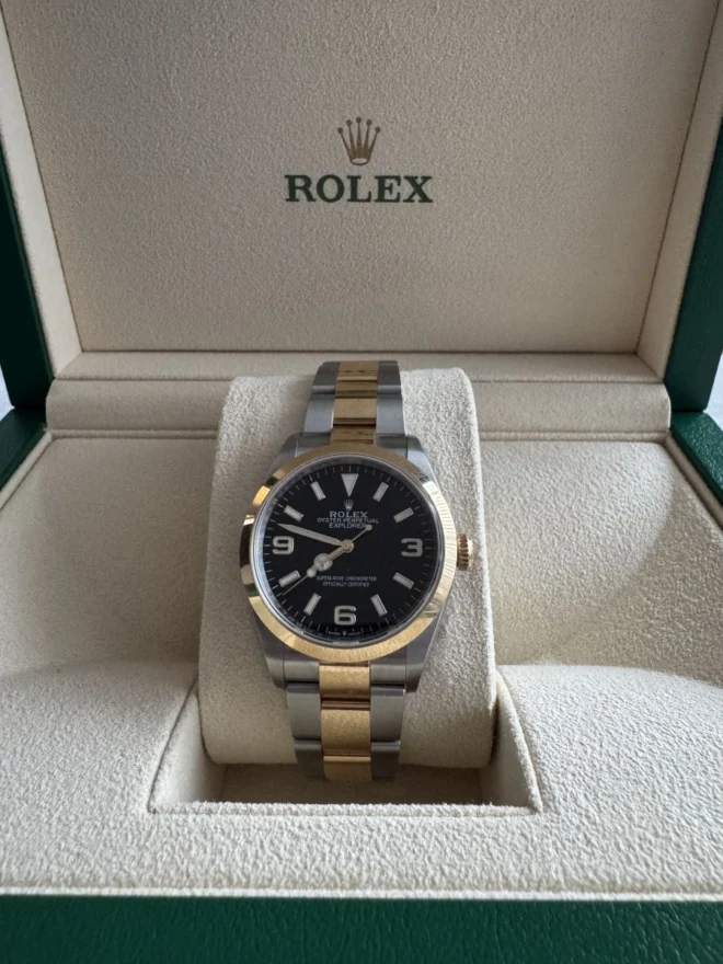 2023 rolex exp 36 two tone 124273 1