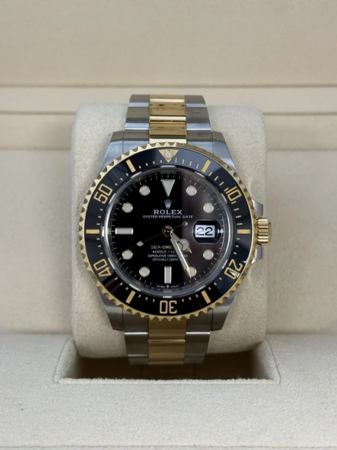 rolex sea dweller two tone 1