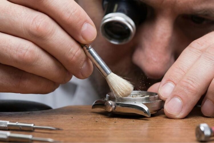 stripped rolex case cleaning