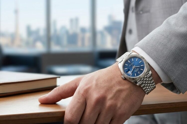 highly polished modern rolex datejust 41