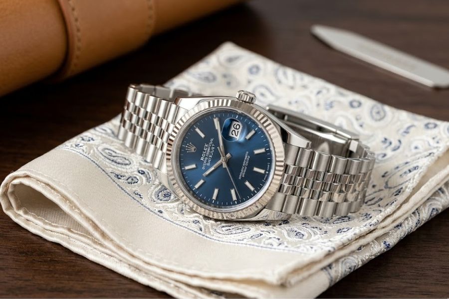 rolex datejust 36 blue dial jubilee bracelet
