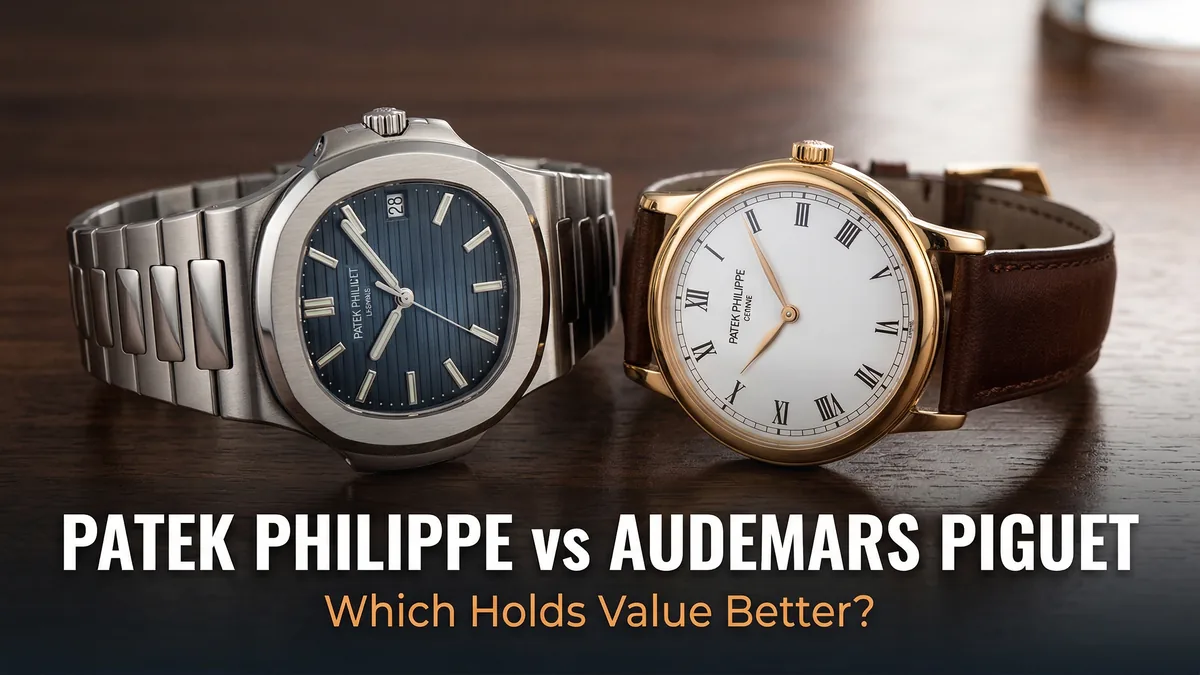 Patek Philippe vs Audemars Piguet: Value Comparison — Toronto Watch Exchange Patek Philippe vs Audemars Piguet pre-owned value comparison 2026
