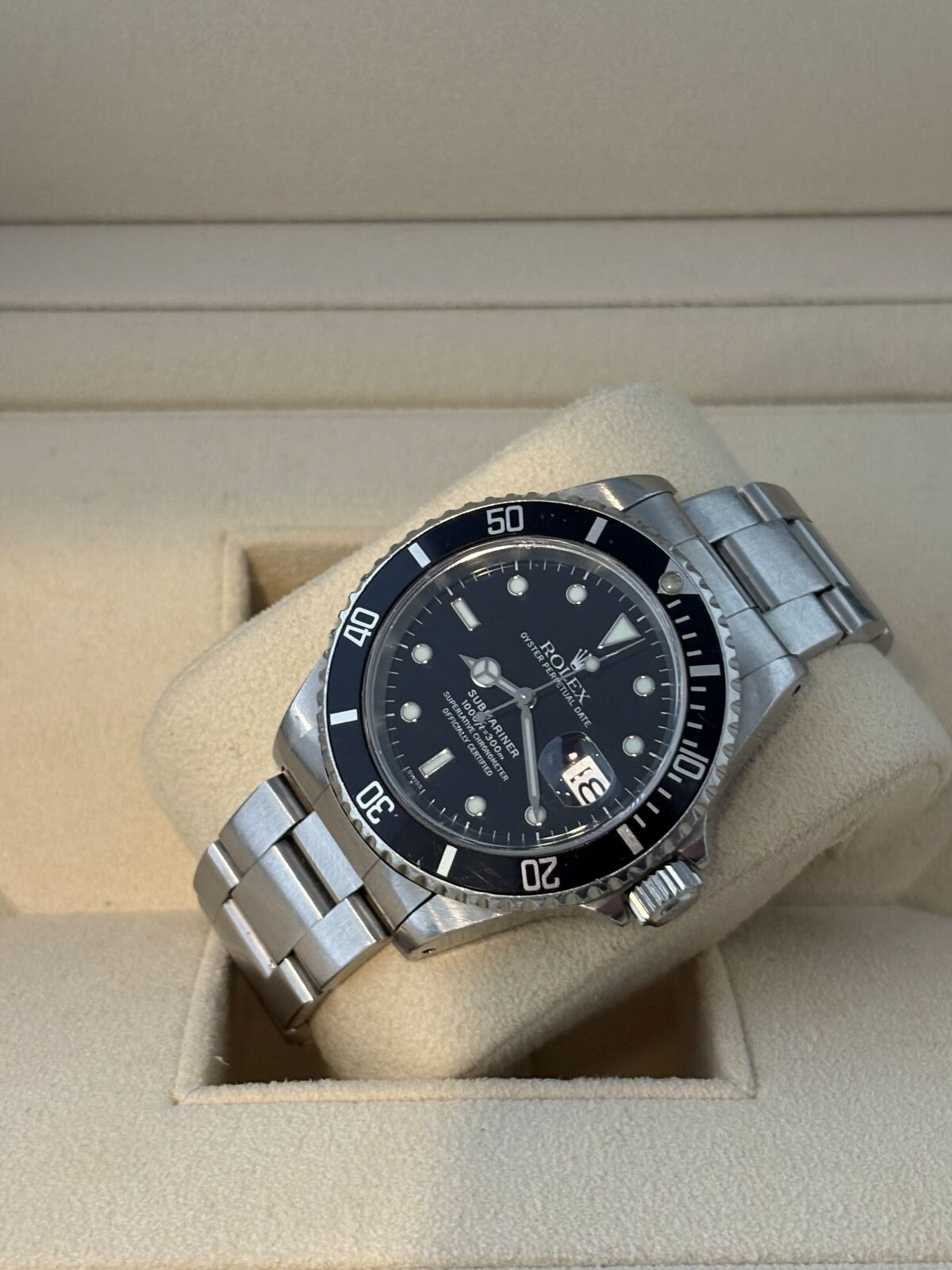 1999 rolex submariner date 40mm 1