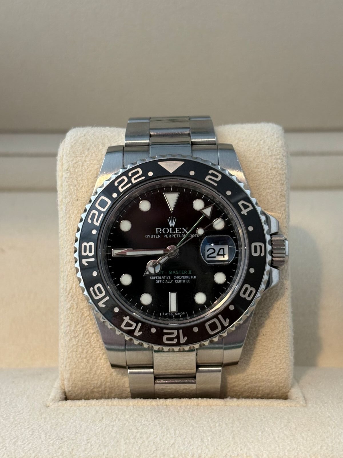 rolex gmt master ii 40mm green arrow