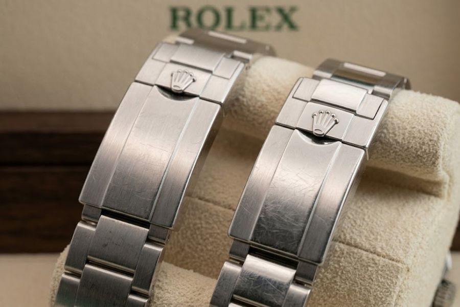 ruined rolex clasp diy polishing warning