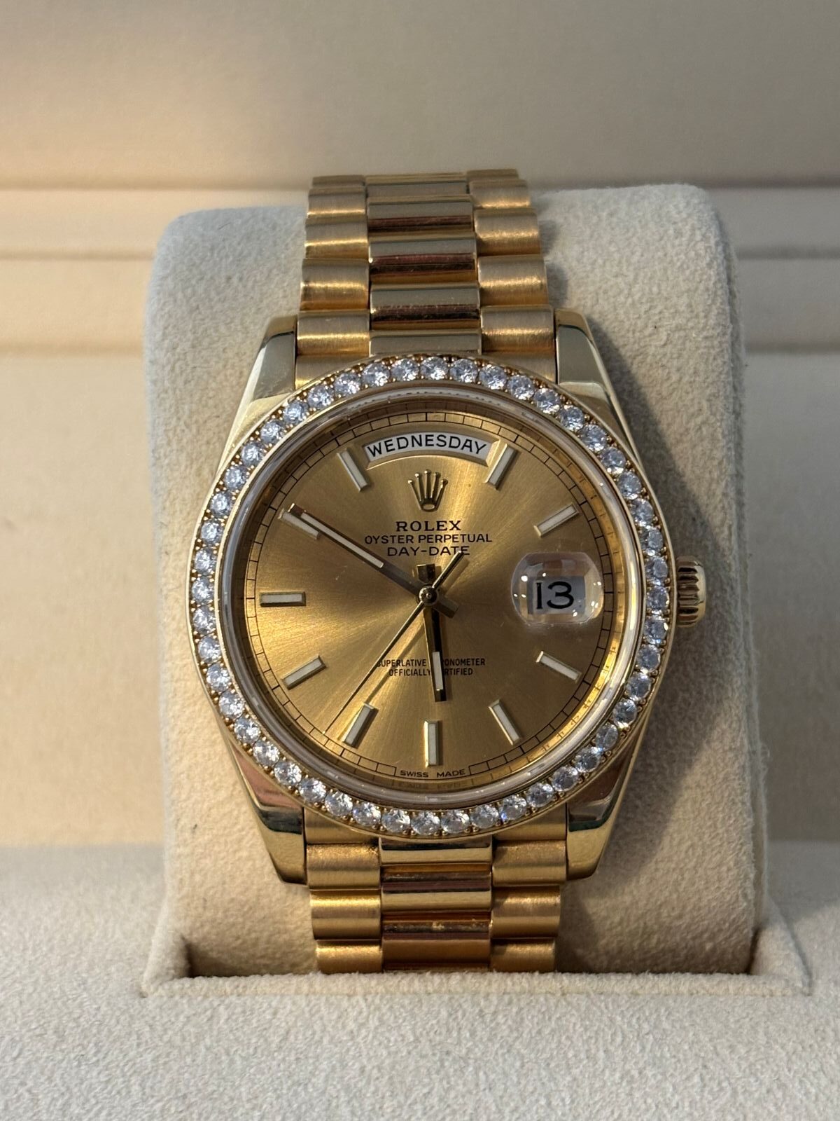 rolex day date 40mm yellow gold 2016