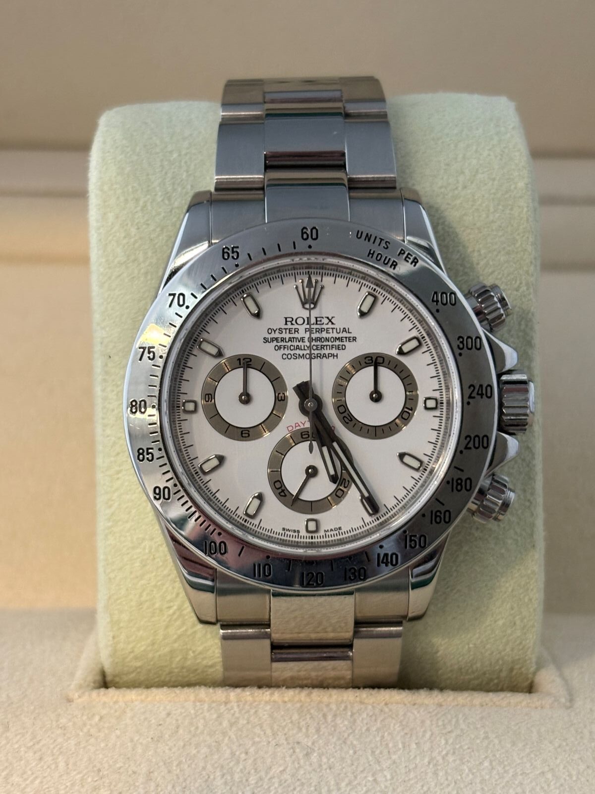 rolex daytona 40mm steel 2007