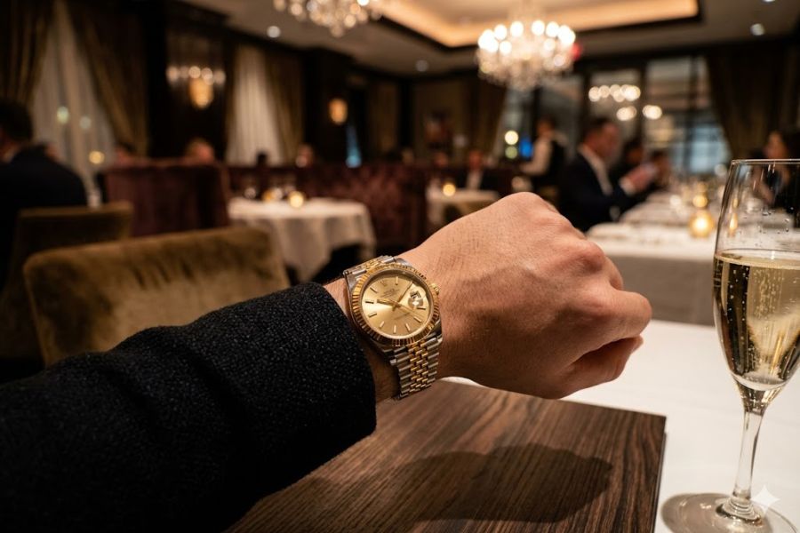 two tone rolex datejust luxury lifestyle