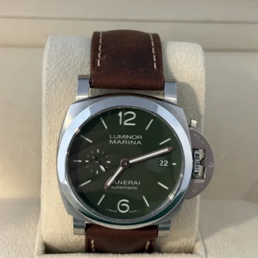 panerai luminor marina quaranta green 40mm steel 2023