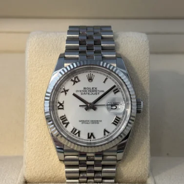 rolex datejust 36mm steel white gold 2025