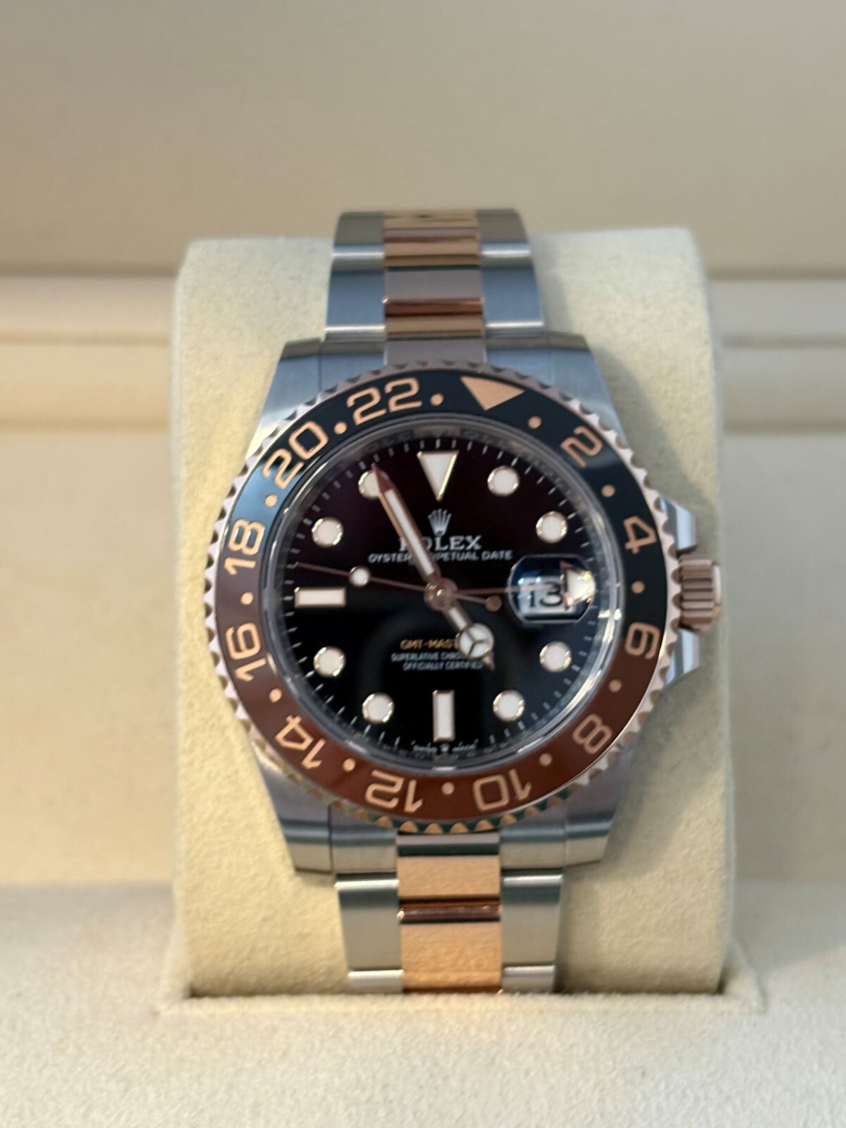 rolex gmt master ii 40mm steel and rose gold 2024