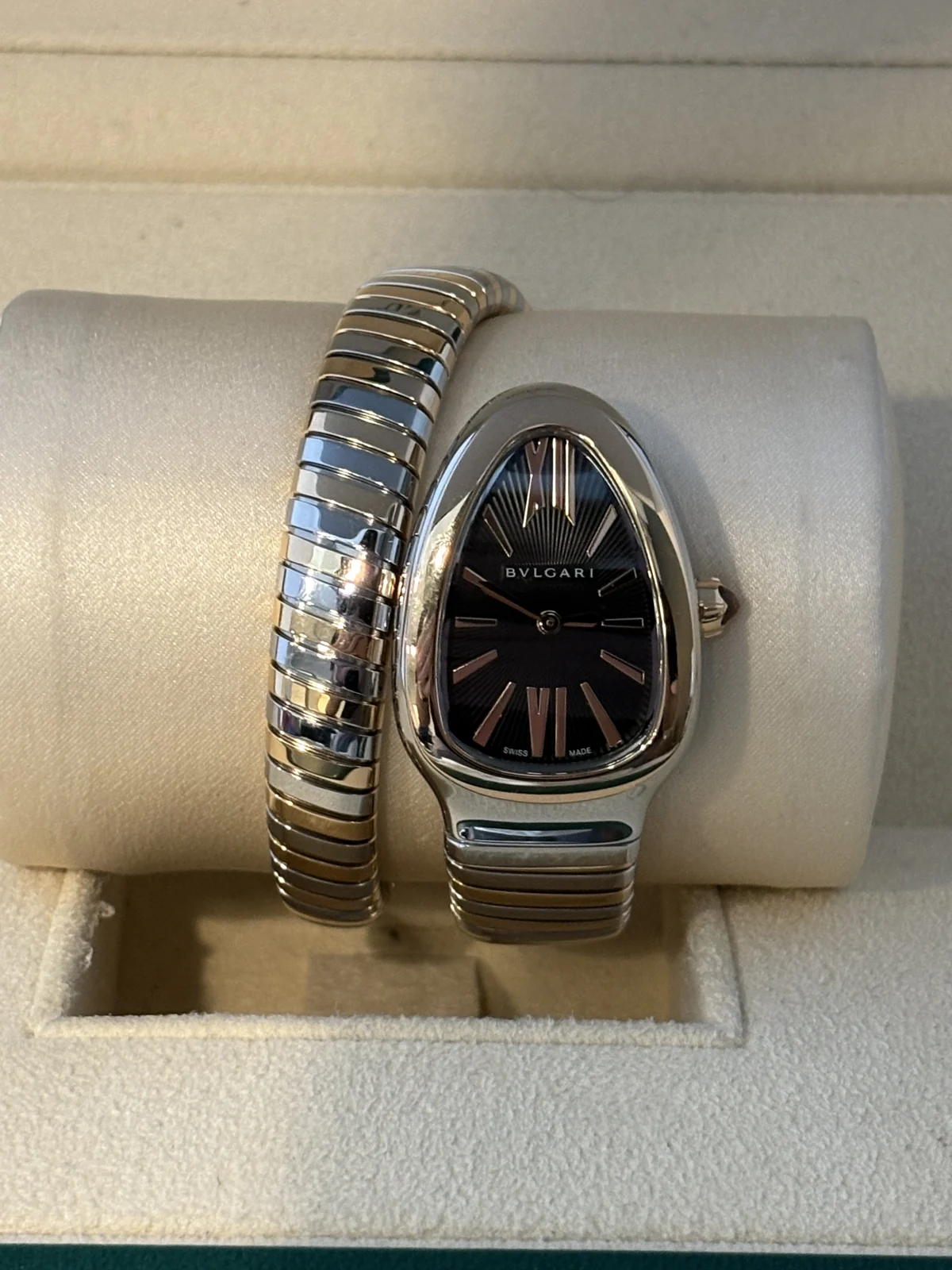 bvlgari serpenti 35mm rose gold steel 2023