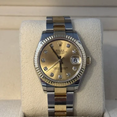 rolex datejust 31mm yellow gold steel 2022