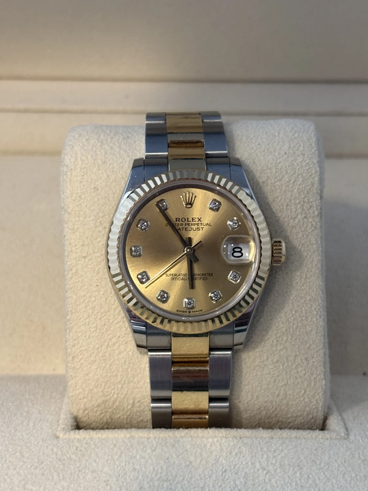 rolex datejust 31mm yellow gold steel 2022