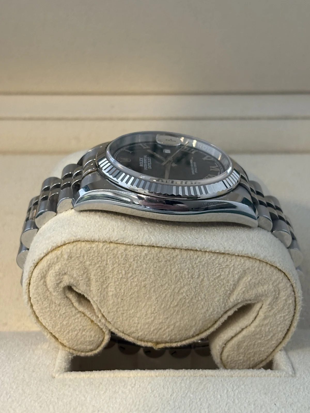 rolex datejust 36mm stainless steel white gold 2018 2