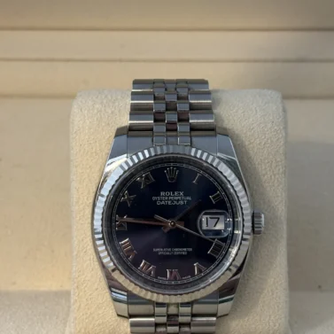 rolex datejust 36mm stainless steel white gold 2018