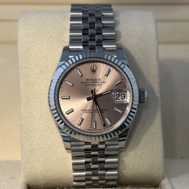 rolex datejust 31mm stainless steel 2026 pink dial