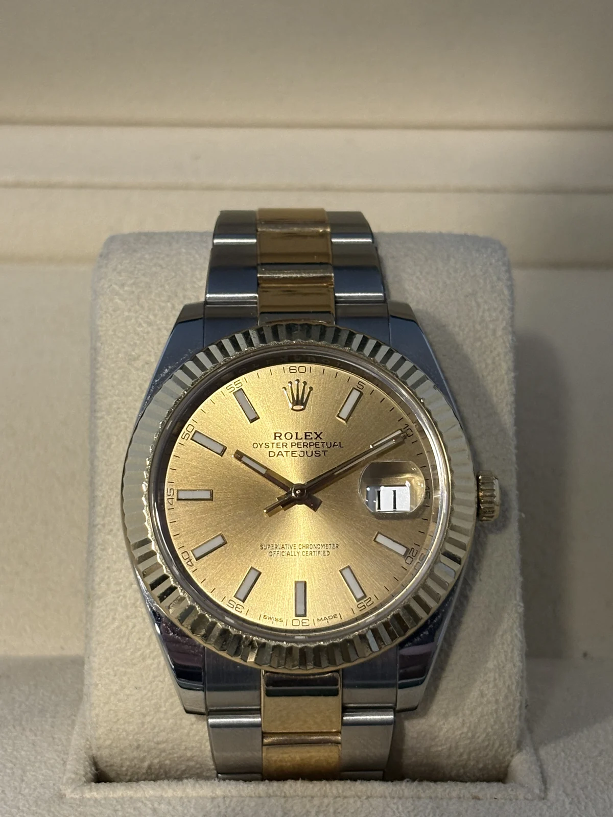 rolex datejust 41mm steel and yellow gold 2020