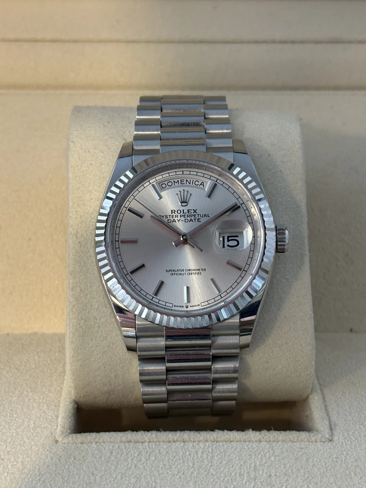 rolex day-date 36mm platinum 2022
