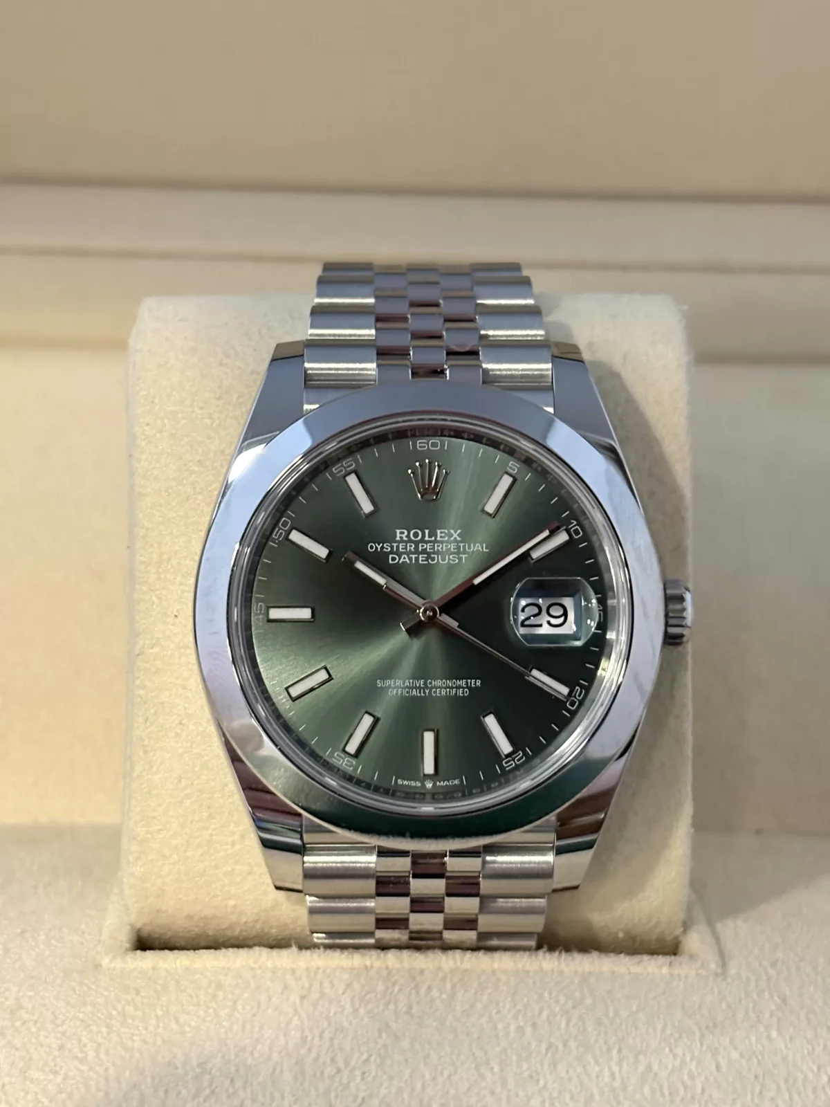 rolex datejust 126300 41mm steel 2025