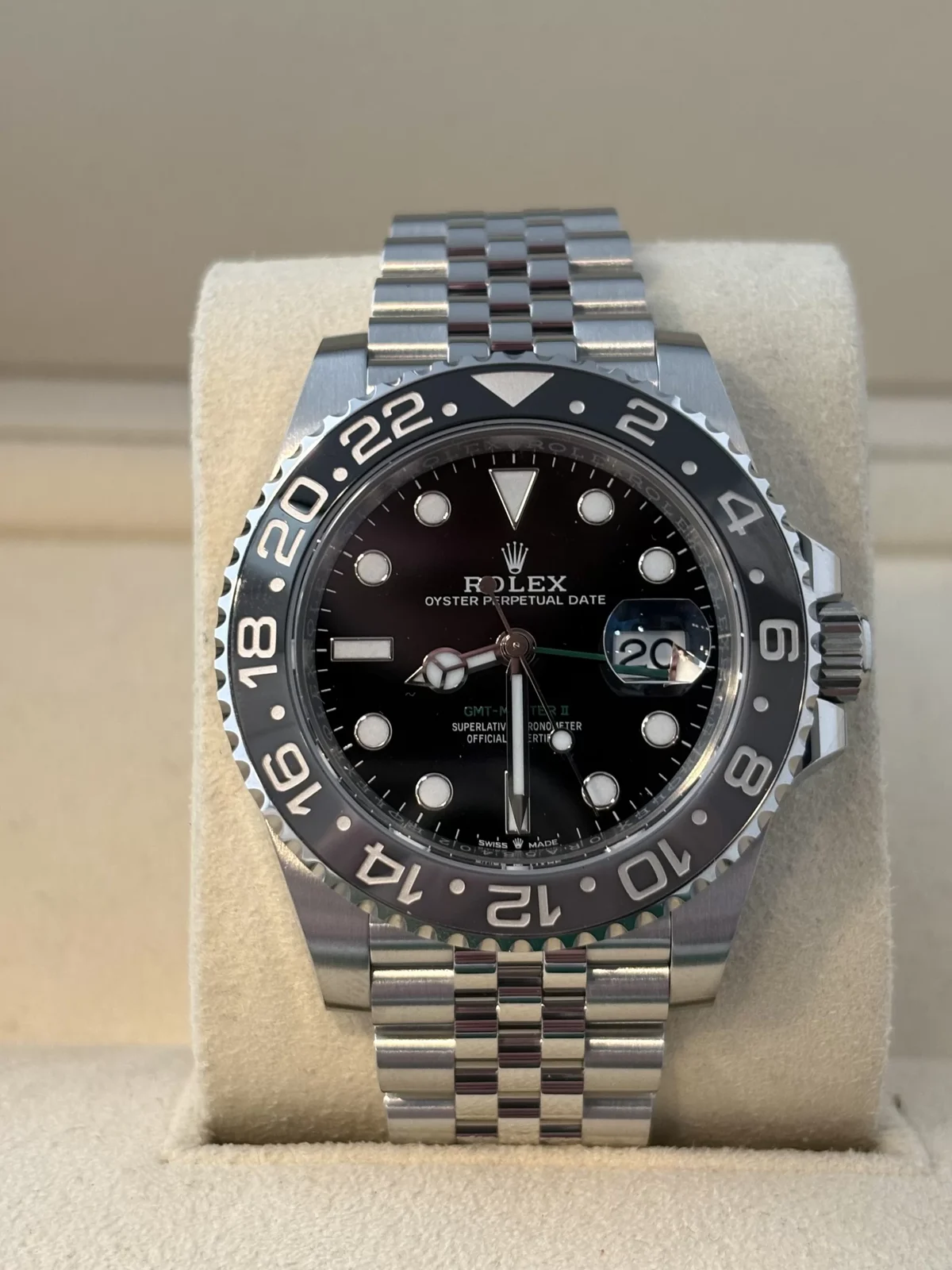 rolex gmt-master ii 126710grnr 40mm steel 2026